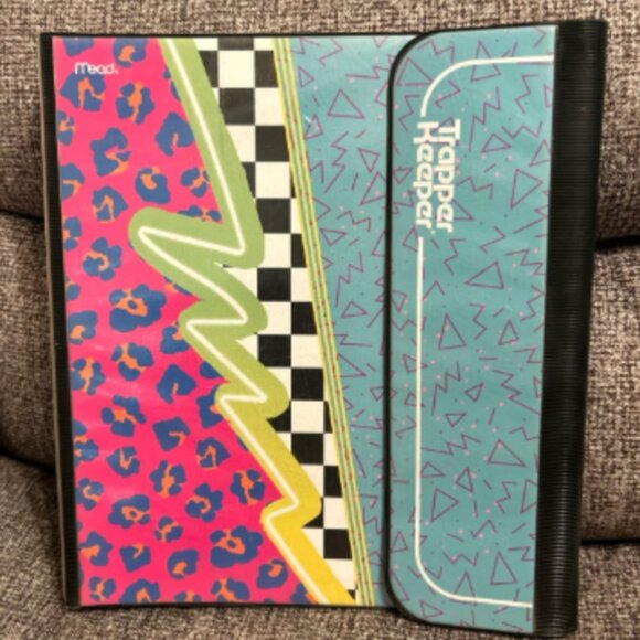 Mead Other - Mead Trapper Keeper Retro 80s / 90s Style Binder Folder Organizer